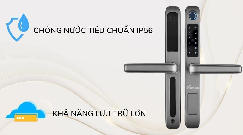 Khóa điện tử Demax EL101 SV - APP WIFI nhiều ứng dụng